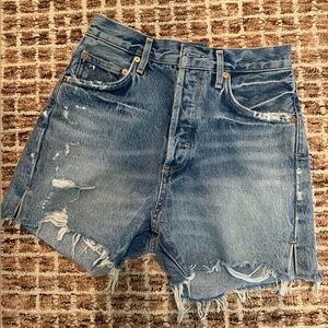 Agolde Dee ultra high rise shorts size 26 like new worn once